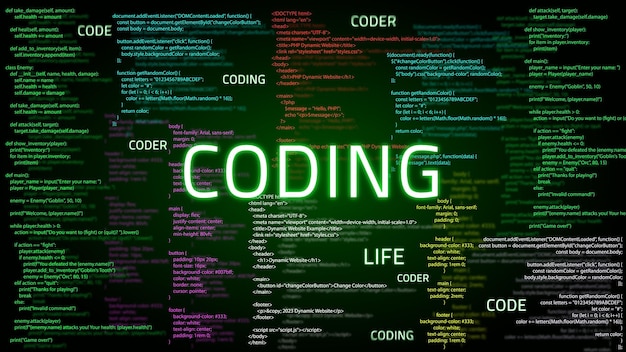 Computerprogrammeringskode baggrund