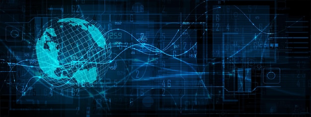 Conceptual technology illustration of artificial intelligence Abstract futuristic background