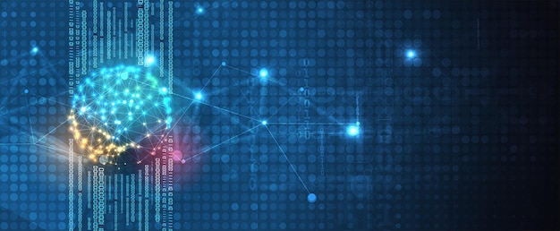 Conceptual technology illustration of artificial intelligence