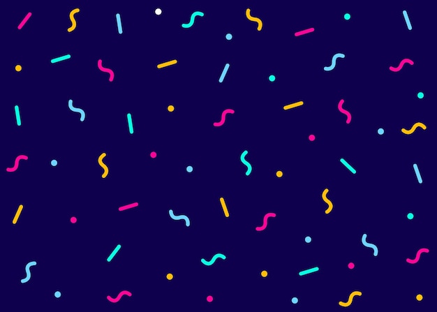 Confetti vector seamless pattern