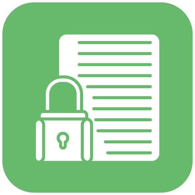 confidential project icon vector image can be used for project management