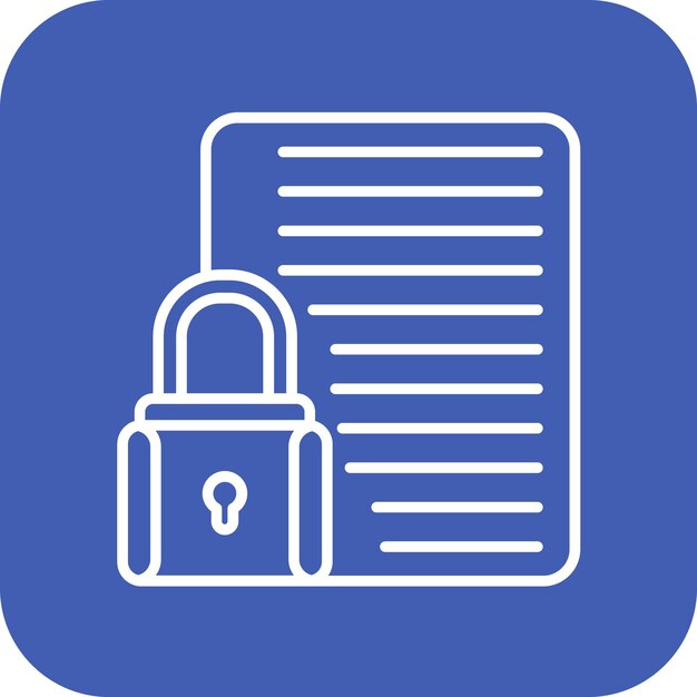 confidential project icon vector image can be used for project management