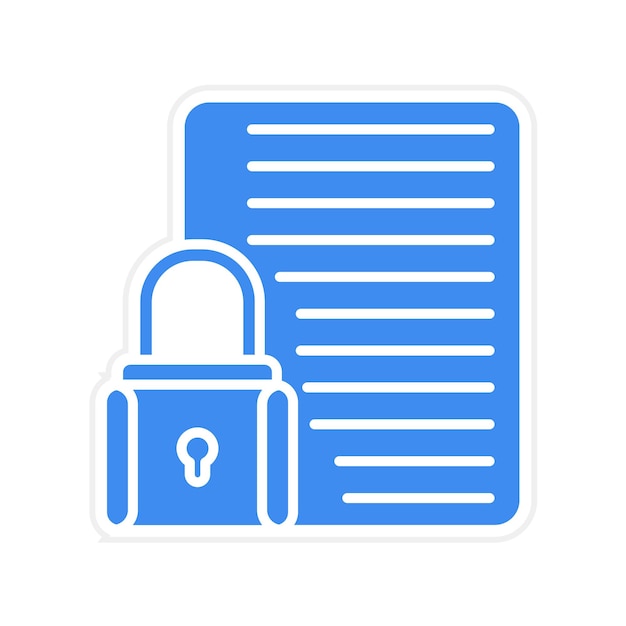 confidential project icon vector image can be used for project management