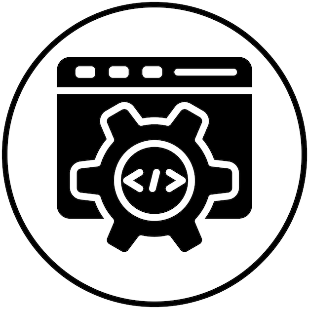 Configuration vector icon illustration of Seo and Web iconset