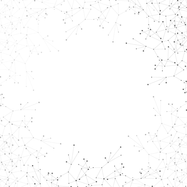connected dots abstract connection design