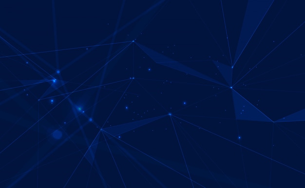 Connected polygons plexus background