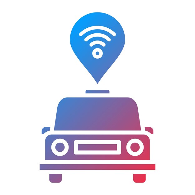 Connected Vehicle icon vector image Can be used for Map and Navigation