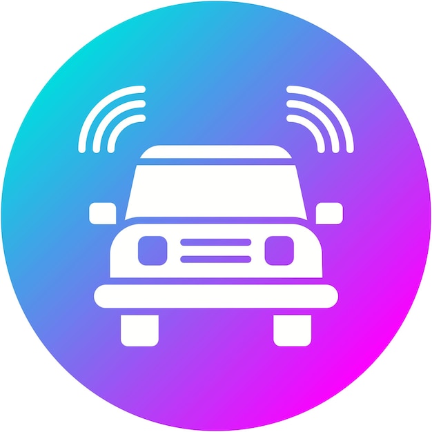 Connected Vehicle vector icon Can be used for Map and Navigation iconset