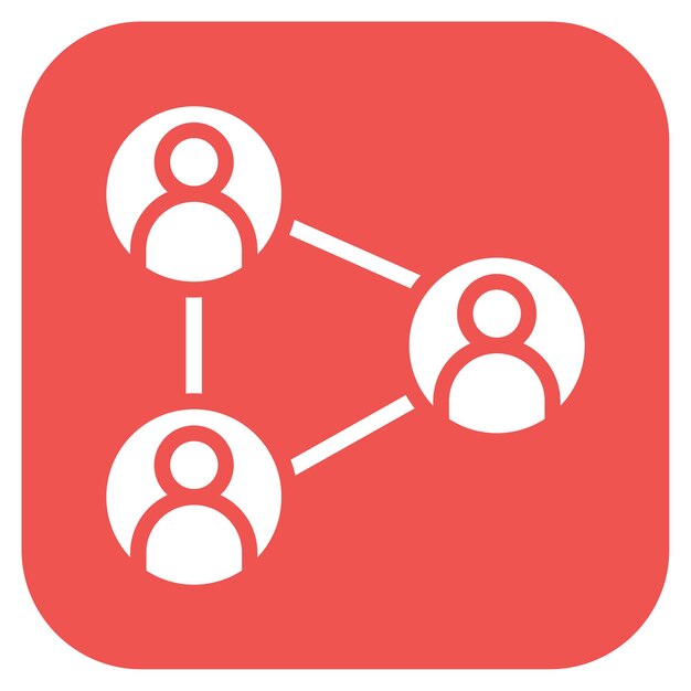 Connections icon vector image Can be used for Social Relationship