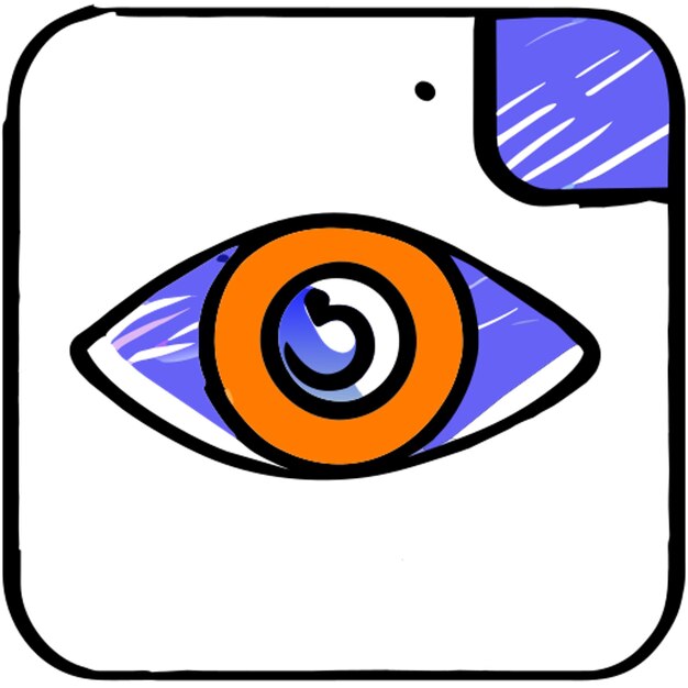 contacts icon doodle offset fill