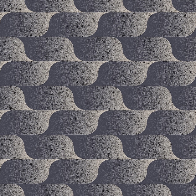 Contemporary Graphic Seamless Pattern Trend Vector Dot Work Abstract Background