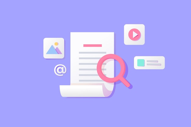 Content Analysis Concept Illustration