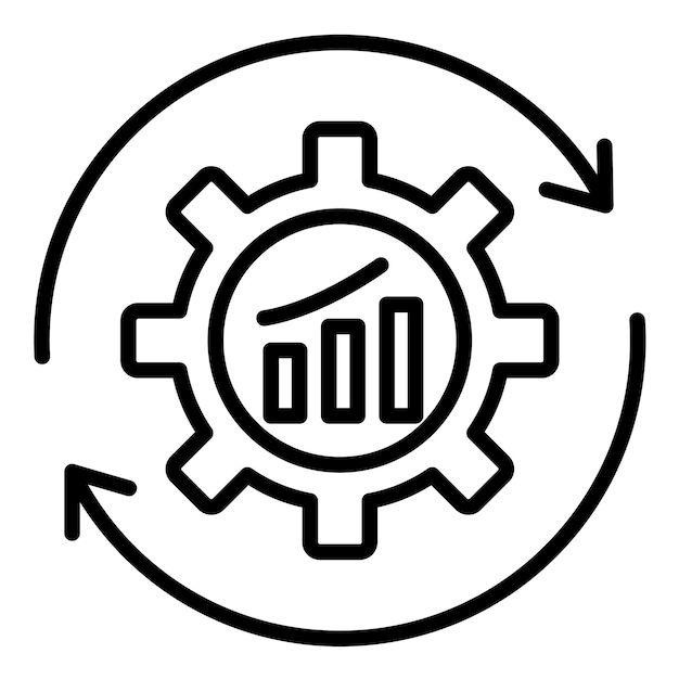 Continuous Improvement Vector Illustration Style