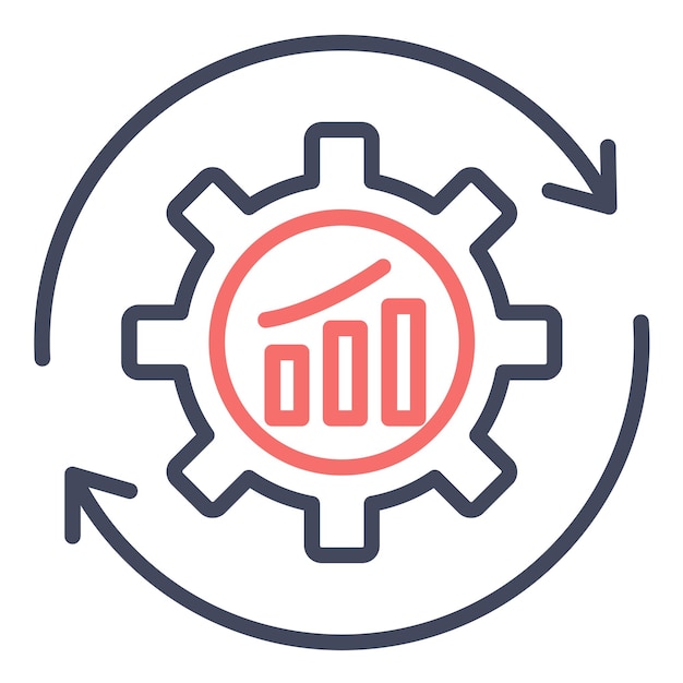 Continuous Improvement Vector Illustration Style