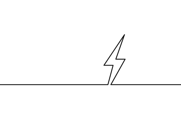 Continuous line art energy power storage electric rechargeable supply. Charging smartphone battery icon symbol industry technology concept. Hand drawing sketch vector illustration.