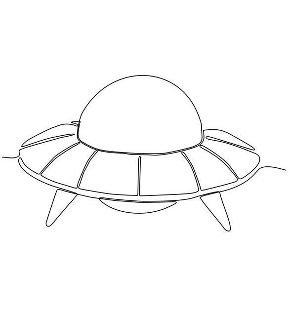 Continuous line drawing of dish fried egg vector illustration minimalistic concept