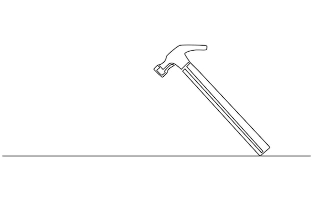 continuous one line drawing of nternational labour day out line vector art illustration