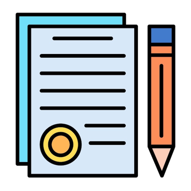 Contract Flat Illustration