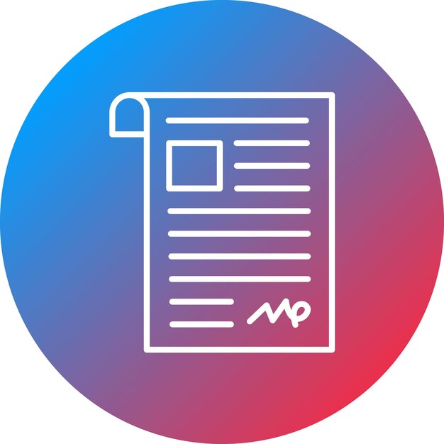 Contract icon vector image Can be used for Business and Office