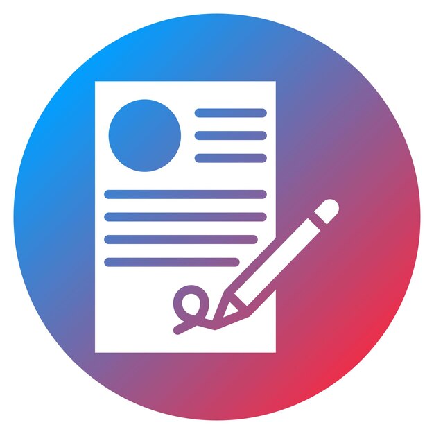 Contract Signing icon vector image Can be used for Hiring Process