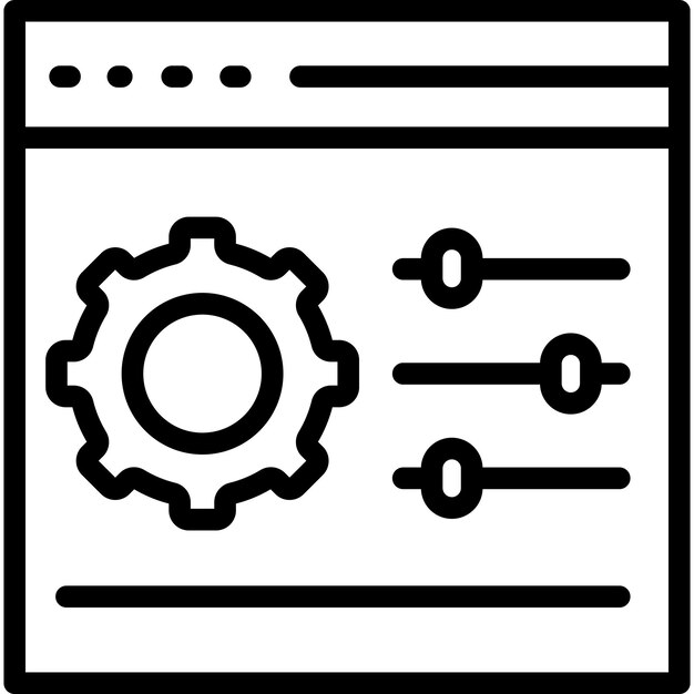 Control Panel Vector Illustration