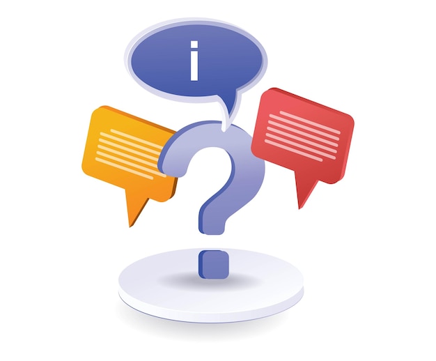 Conversation information question mark