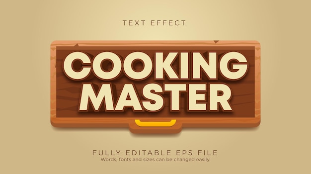 cooking master games ui button text effect font type