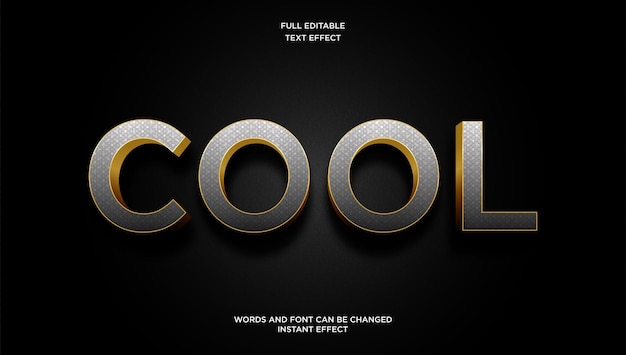 cool luxury editable text effect modern gradient gold style