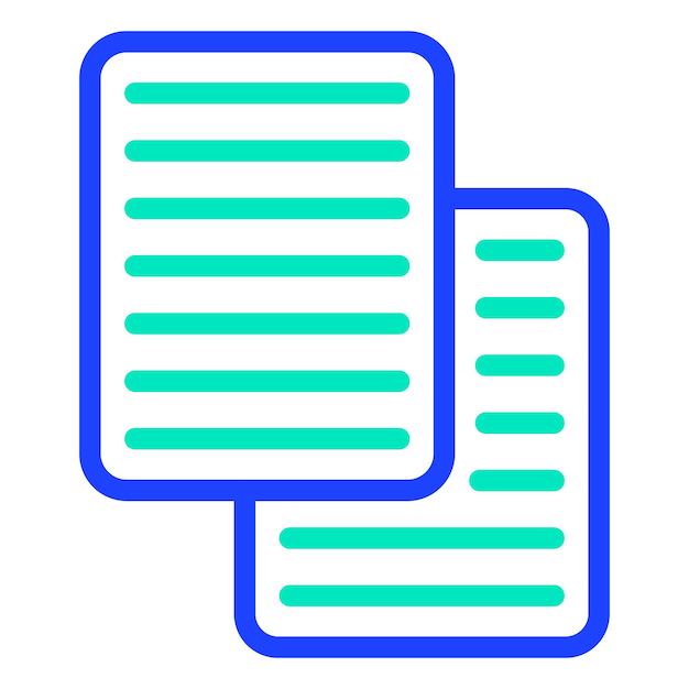 Copy Vector Icon Design Illustration