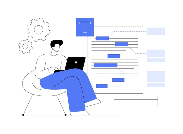 Copyediting abstract concept vector illustration