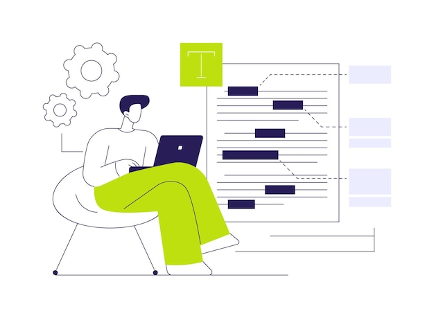 Copyediting abstract concept vector illustration