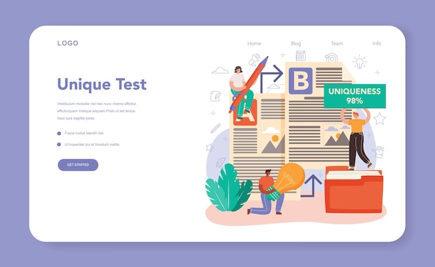 Copywriter webbanner eller landingsside. Skrive og designe tekster