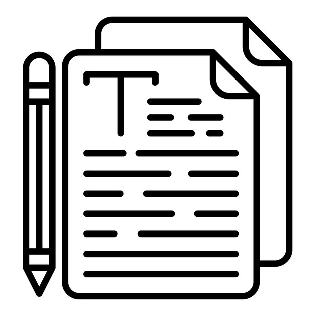 Copywriting Line Illustration
