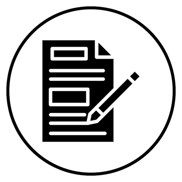 Copywriting vector icon illustration of SEO and SEM iconset