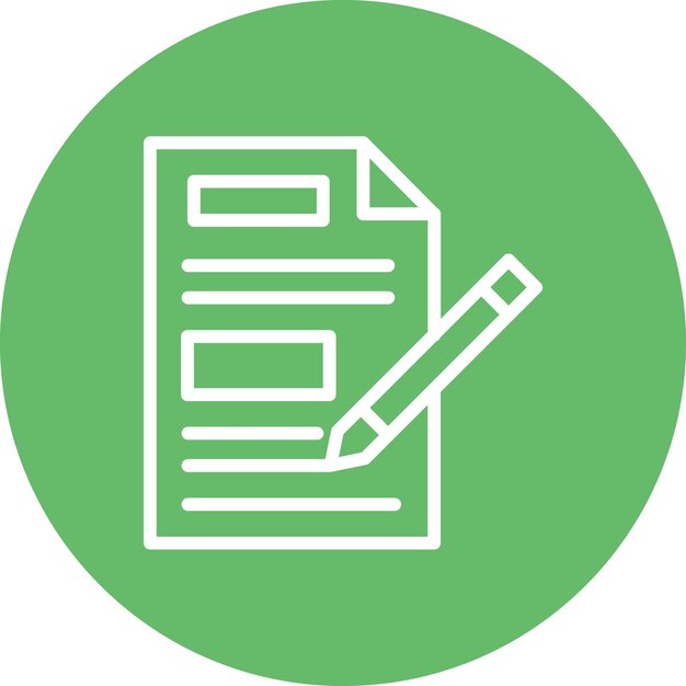 Copywriting vector icon illustration of SEO and SEM iconset