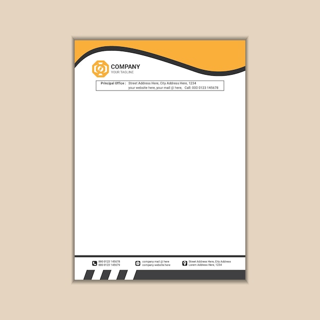 Corporate Identity A Modern and Simple Letterhead Design
