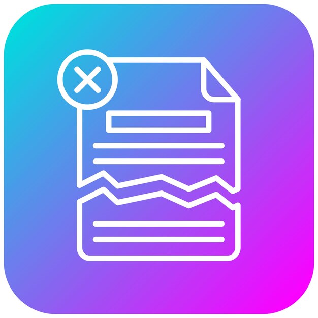 Corrupted File vector icon Can be used for Corruption iconset