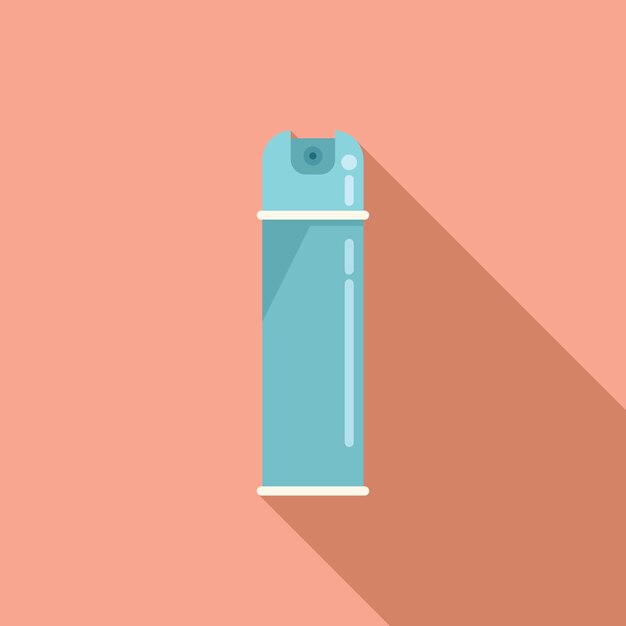 Cosmetic air spray icon flat vector Fresh aerosol Scent sprayer
