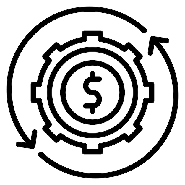 cost optimization icon vector image can be used for mass production