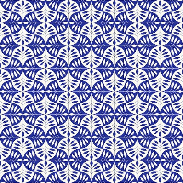 Cottagecore botanical seamless pattern Vintage floral vector background with branches and symmetric leaves Mosaic grid simple retro print for fabric home textile and goods