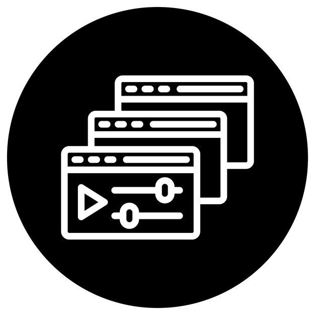 Courses Vector Icon Design Illustration