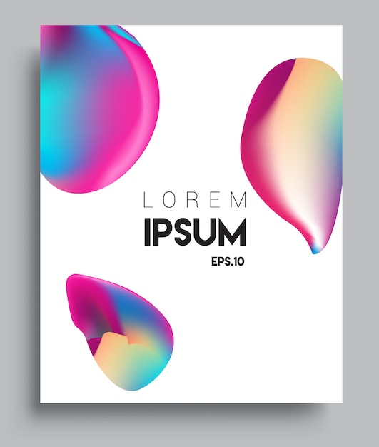 cover design template with abstract and colorful background