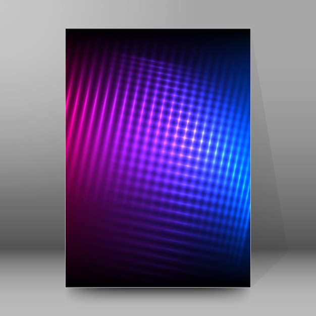 Cover page background design element glow light effect04