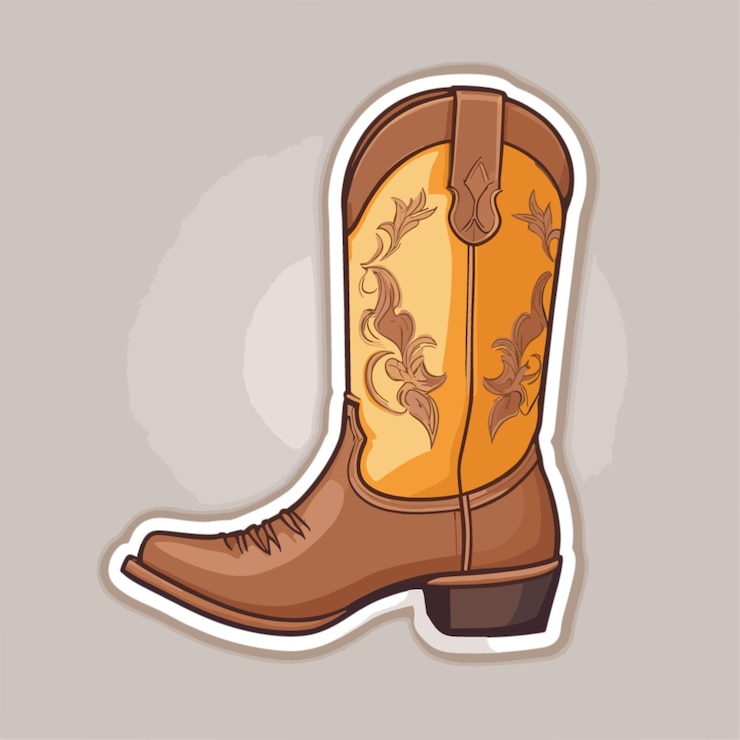 Vektör cowboy boot cartoon vector