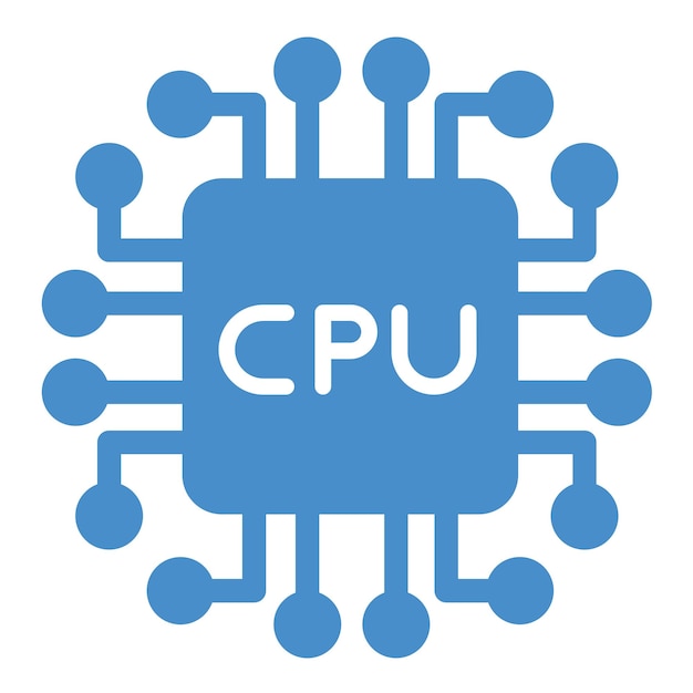 Cpu Vector Icon Design Illustration