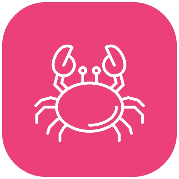 Crab vector icon Can be used for Beach Resort iconset