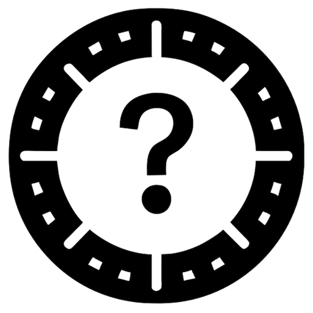 craft an icon that blends a question mark with a maze icon