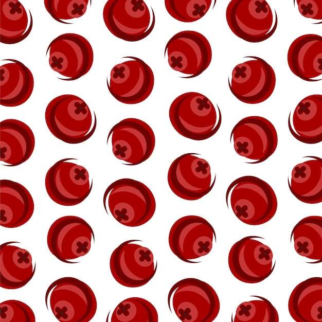 Cranberry pattern background set Collection icon cranberry Vector