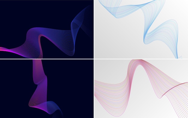 create a professional looking presentation flyer or brochure with this vector background pack