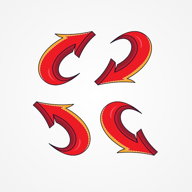 Creative 3d arrow design